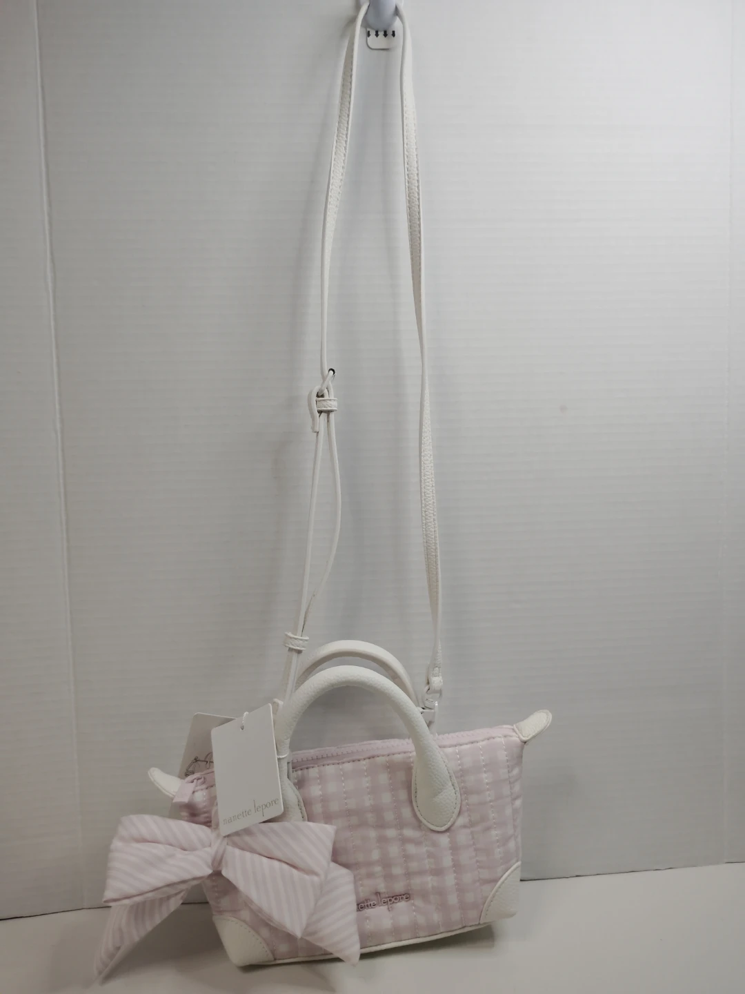Nanette Lepore Pink Gingham Convertible Satchel - photo 2