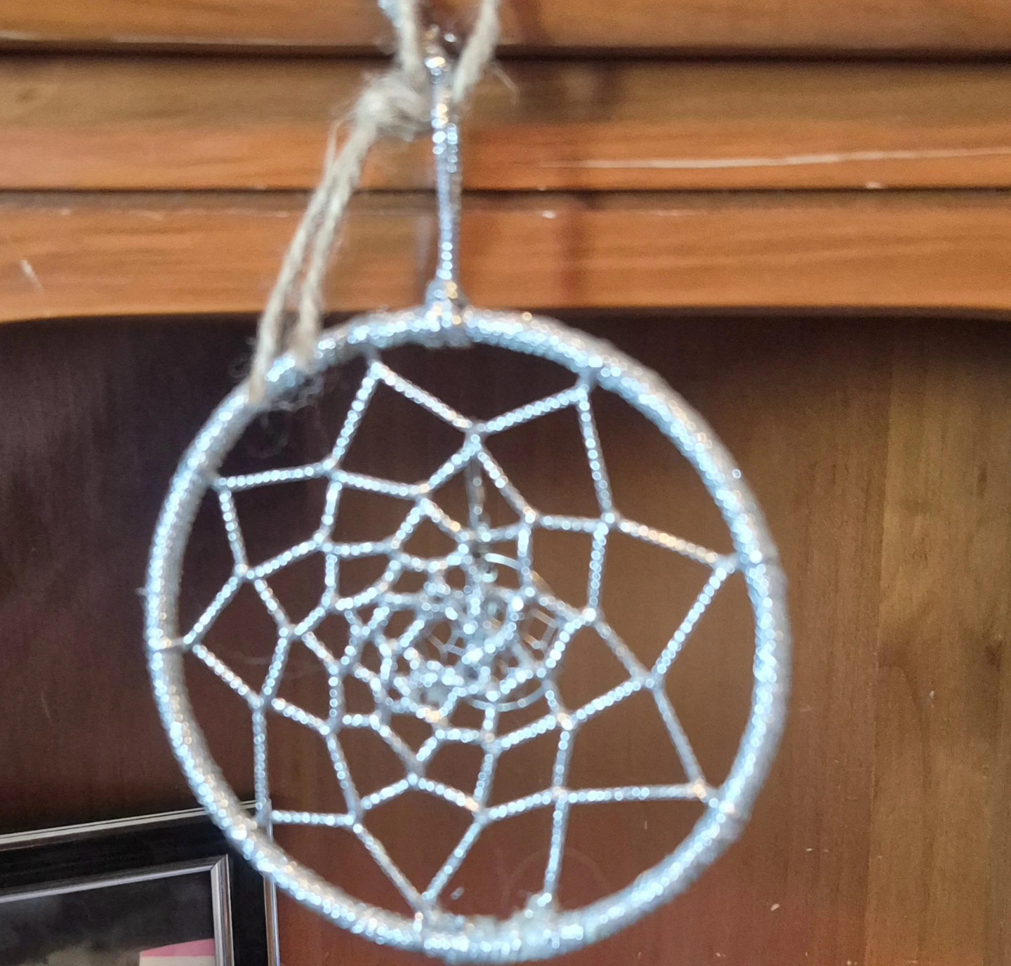 Silver Dreamcatcher Ornament