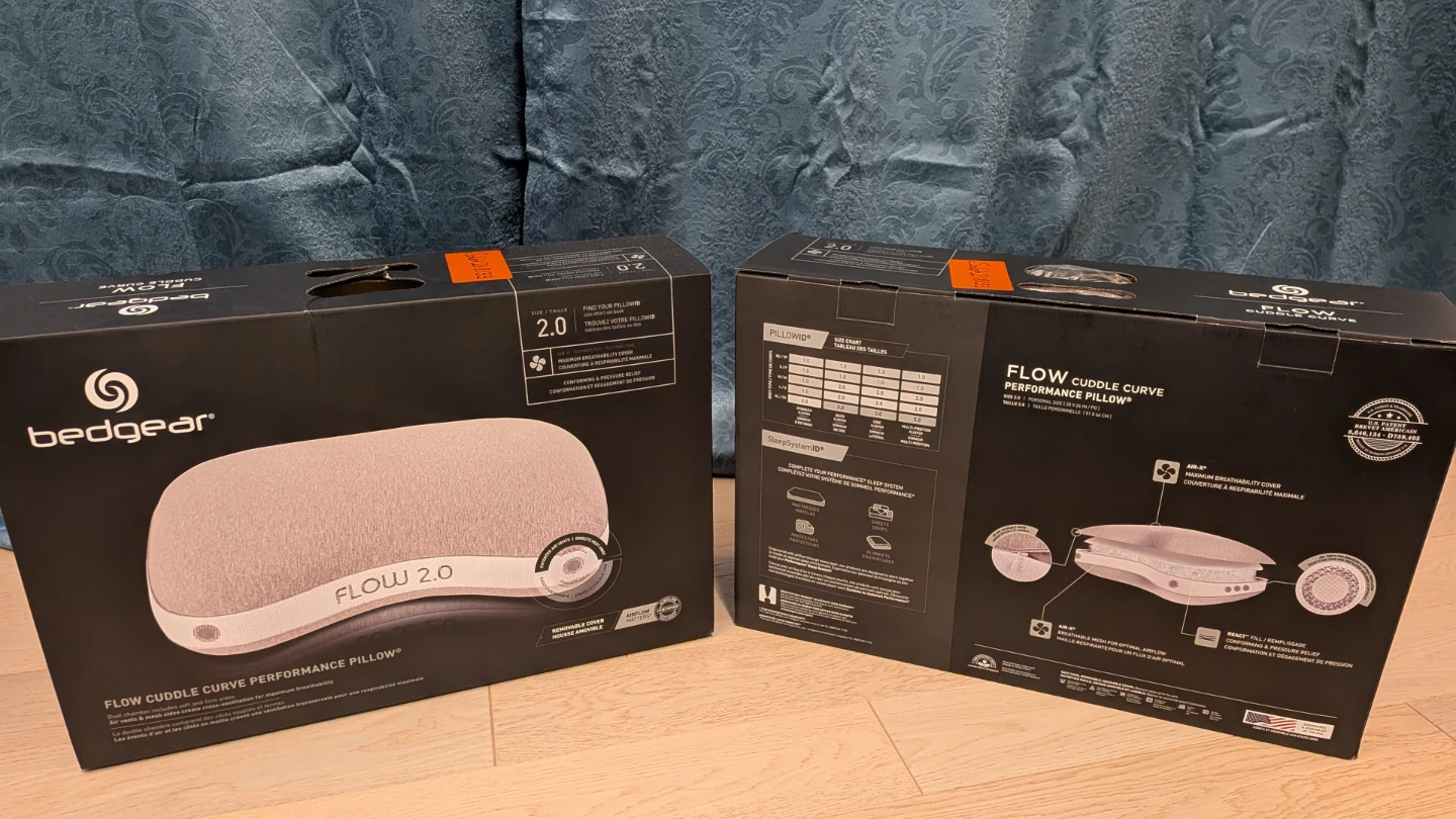 Bedgear Flow Cuddle Curve Performance Pillows 2.0