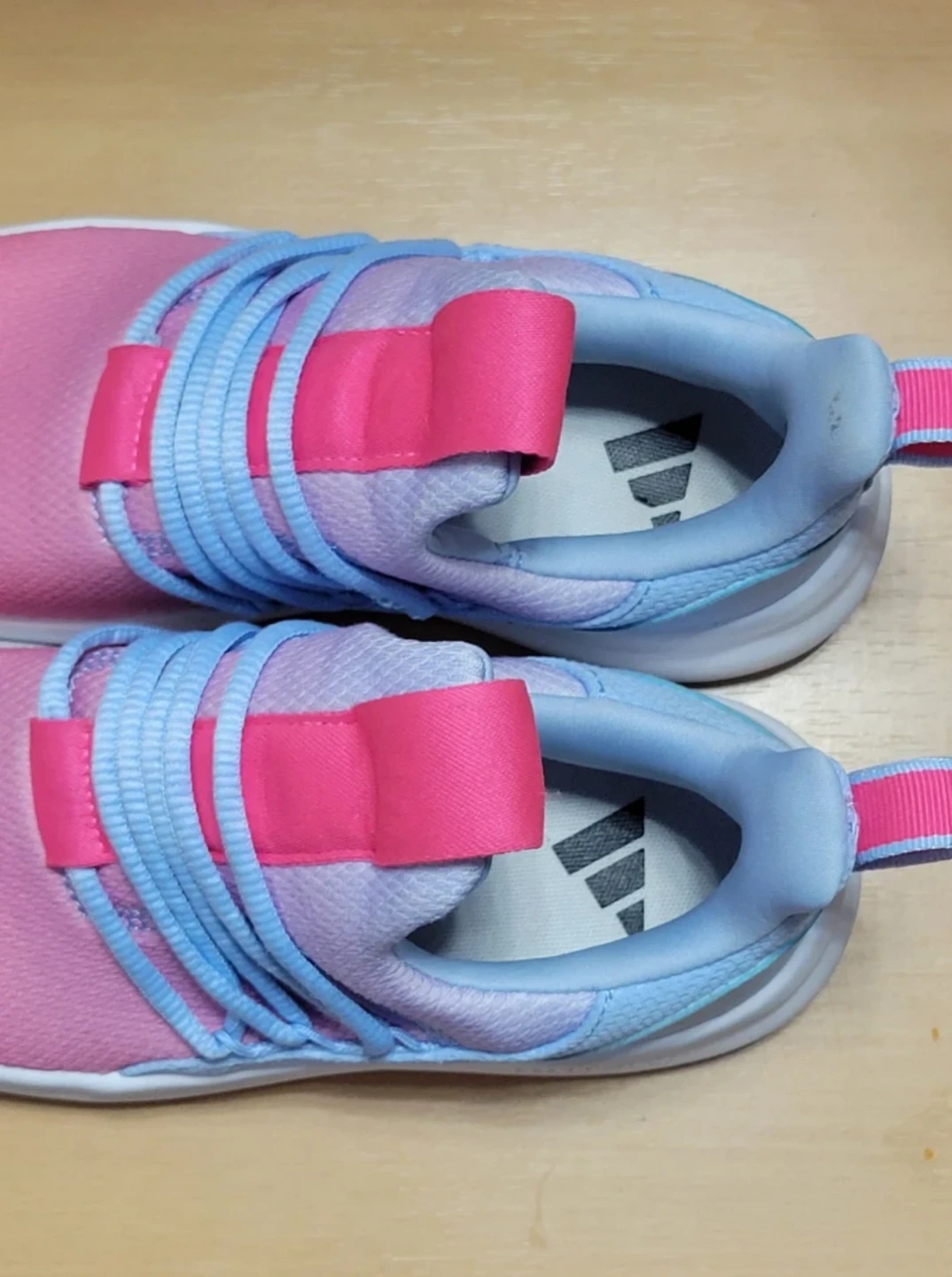 Adidas Cloudfoam sneakers in pink and blue size 3 - photo 4