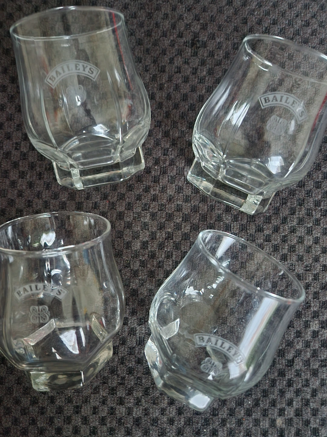 Set of 4 Baileys Glass Tumblers