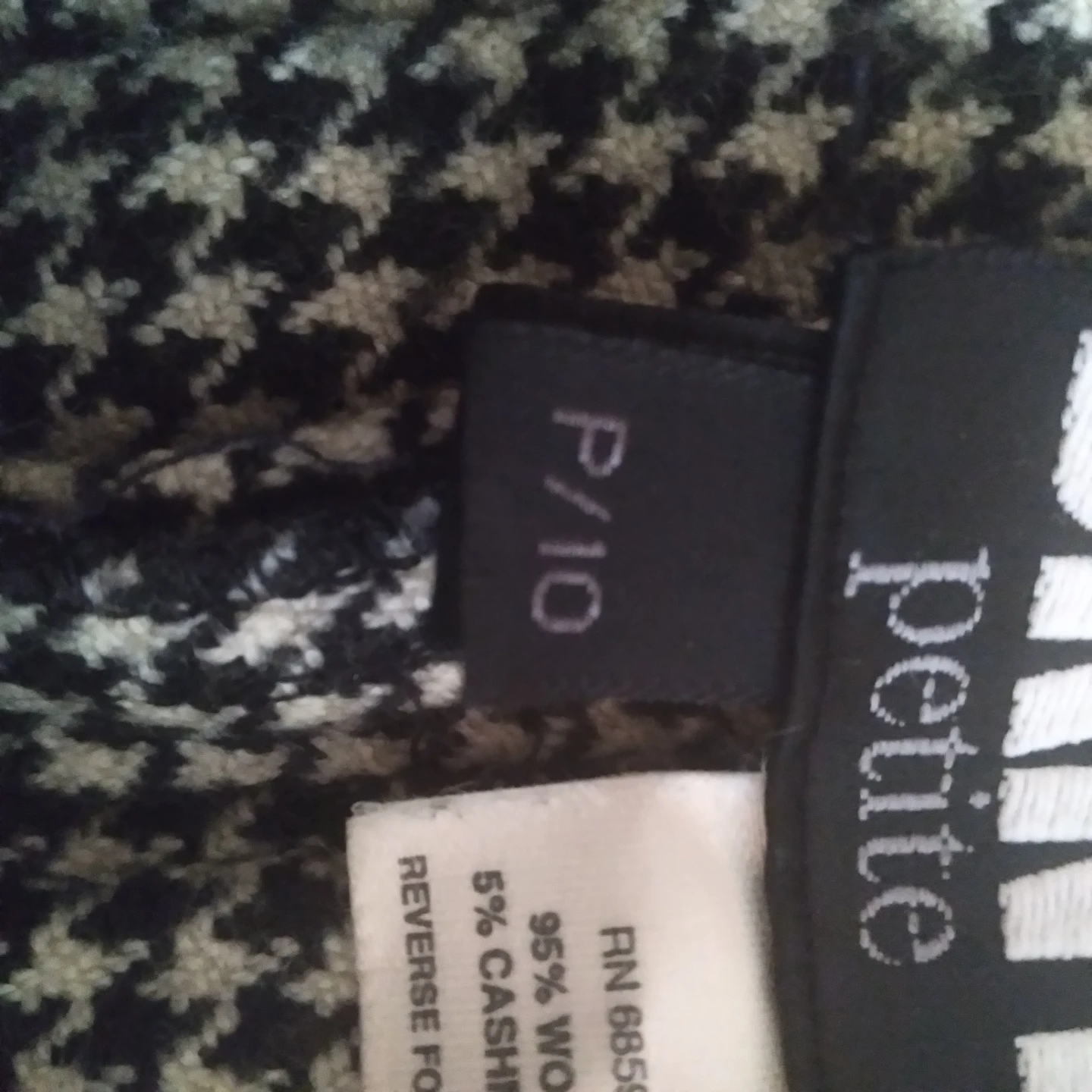 DKNY Houndstooth Wool Cashmere Skirt - photo 2