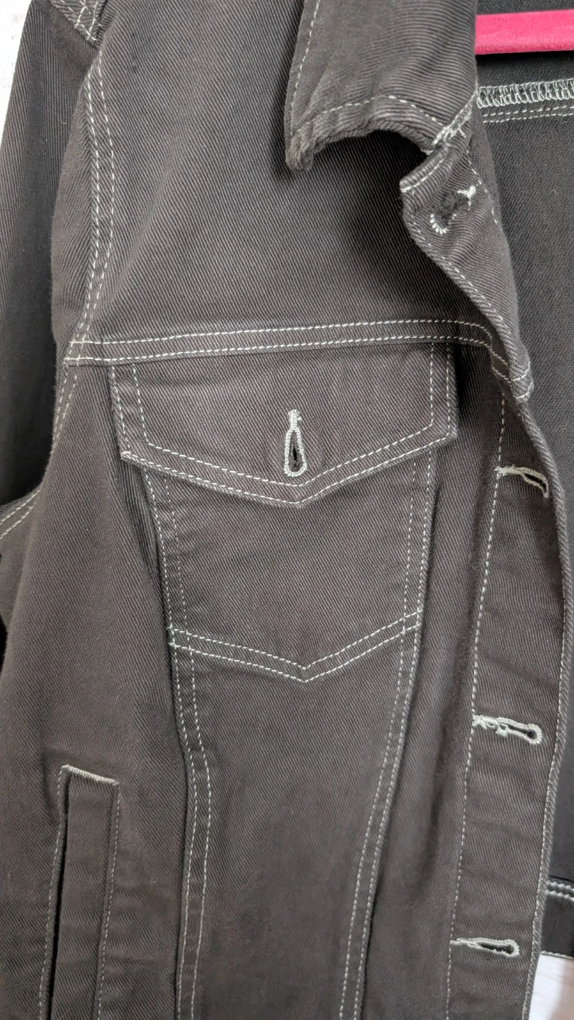 Joe Fresh Charcoal Denim Jacket - 1X - photo 4