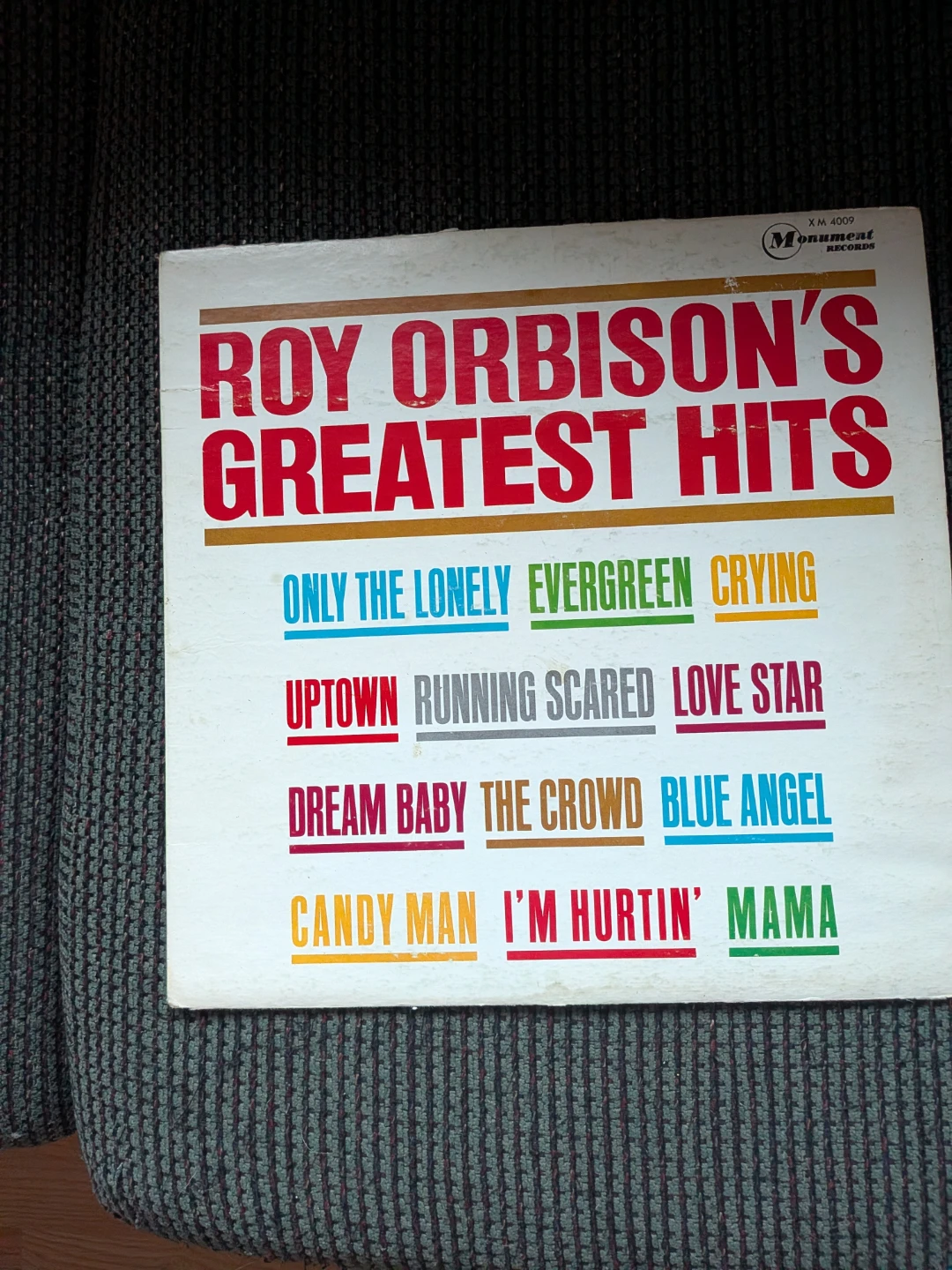 Roy Orbison Greatest Hits Vinyl LP – Canadian Monument