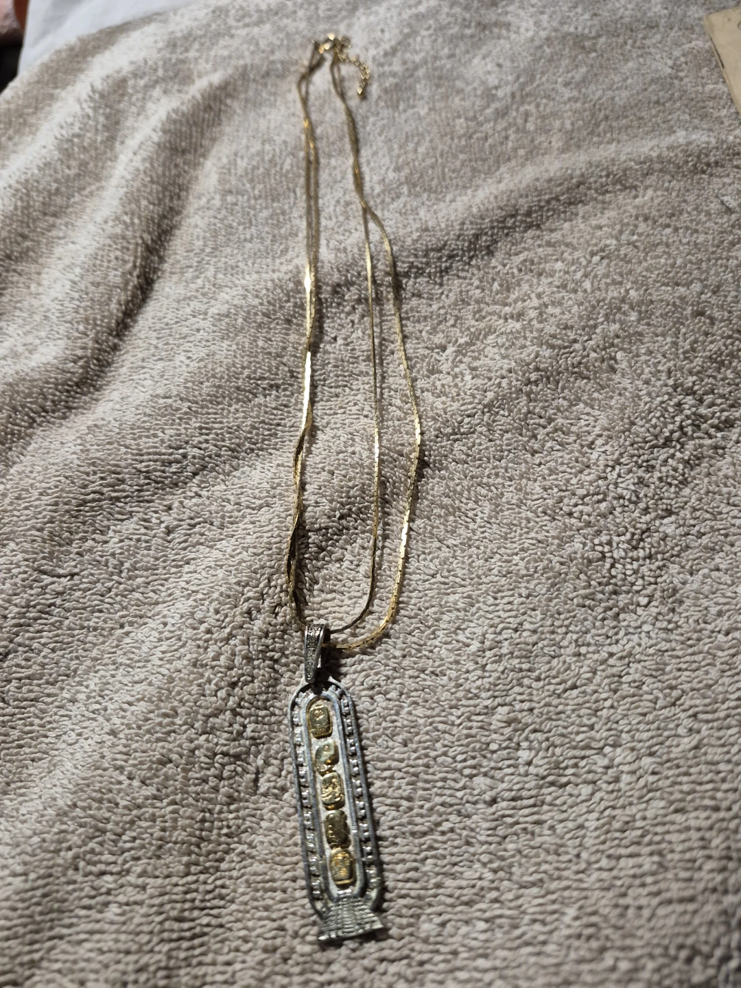 Egyptian Cartouche Pendant Necklace - photo 4