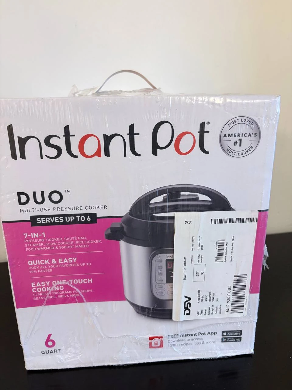 Instant Pot Duo 6-Quart Multi-Use Pressure Cooker New
