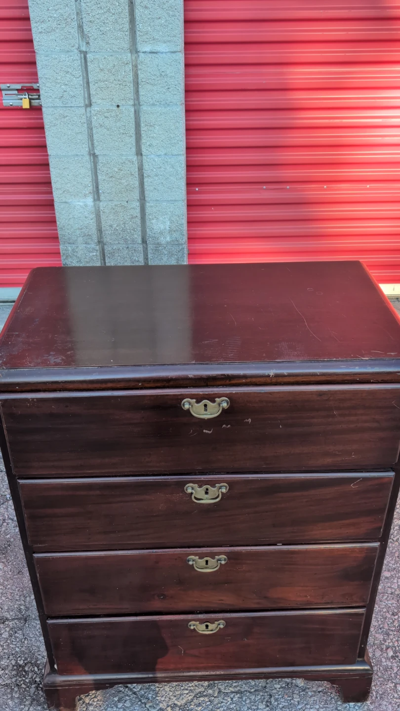 Dark Wood Four-Drawer Dresser - photo 2