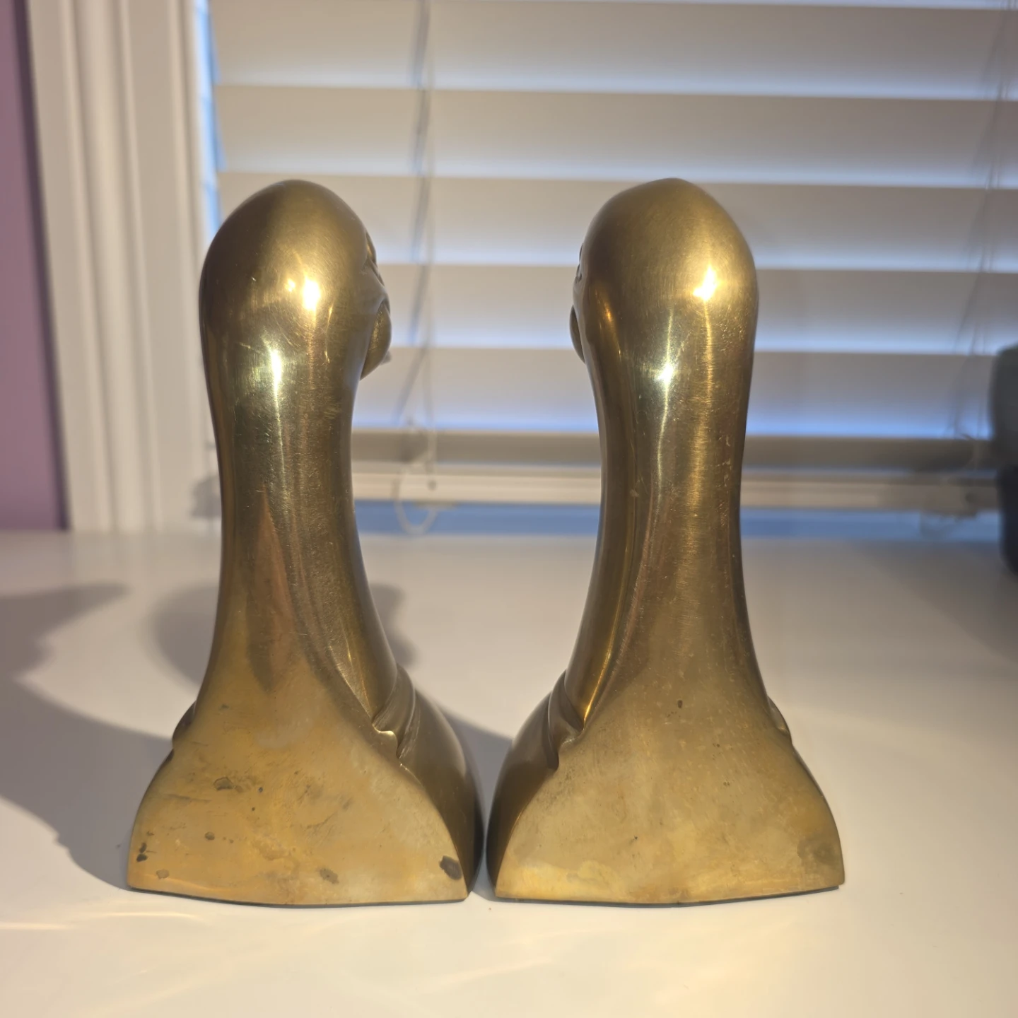 Vintage Brass Duck Bookends 6.5 in tall - photo 4