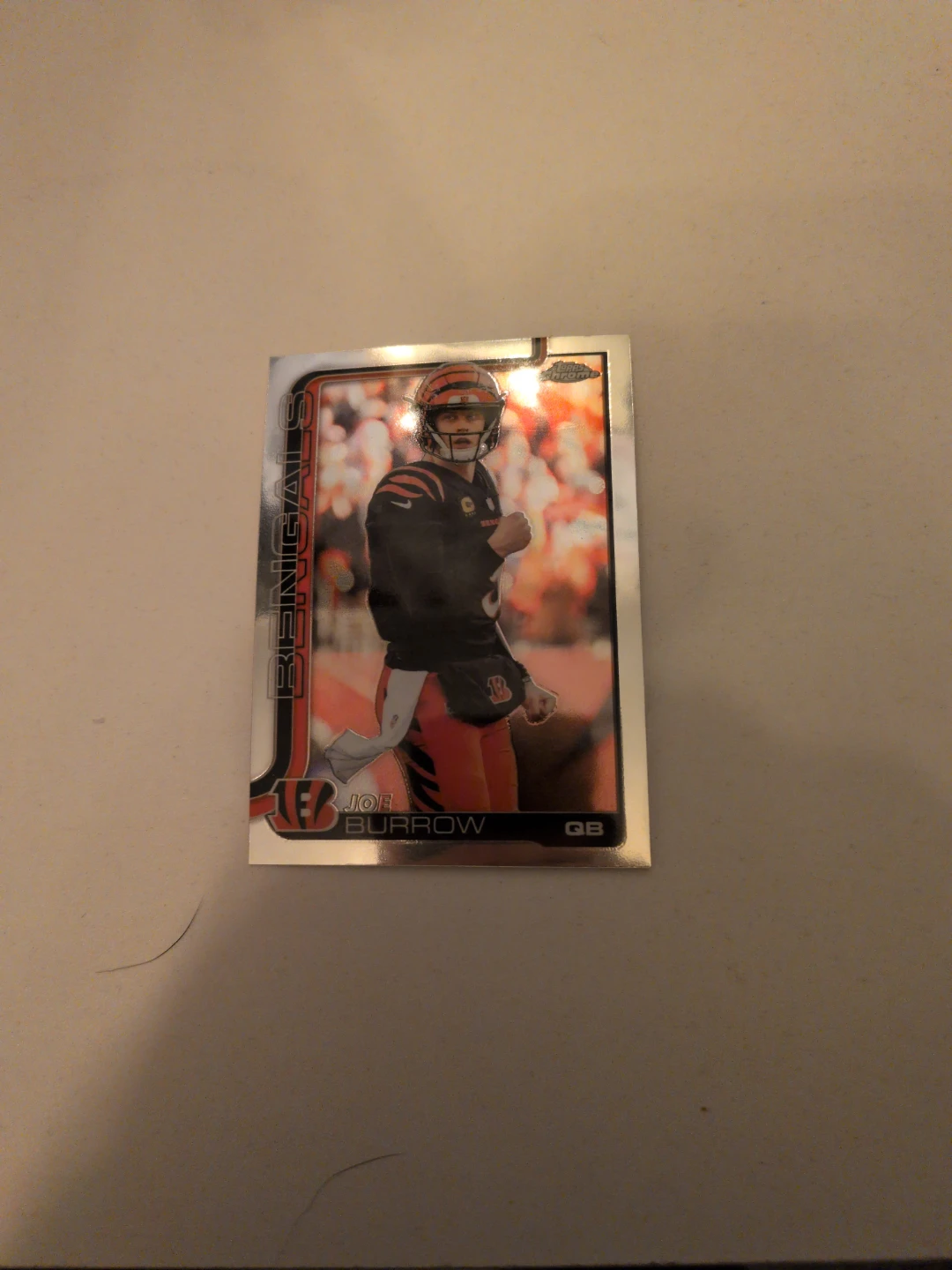 Joe Burrow Topps Chrome Bengals Trading Card
