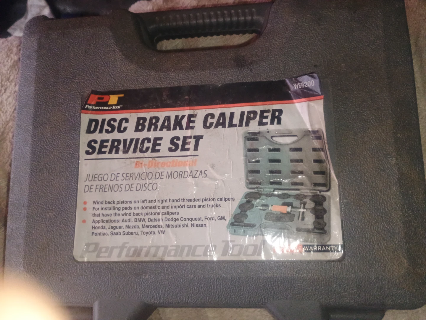 Performance Tool Disc Brake Caliper Service Set W89200