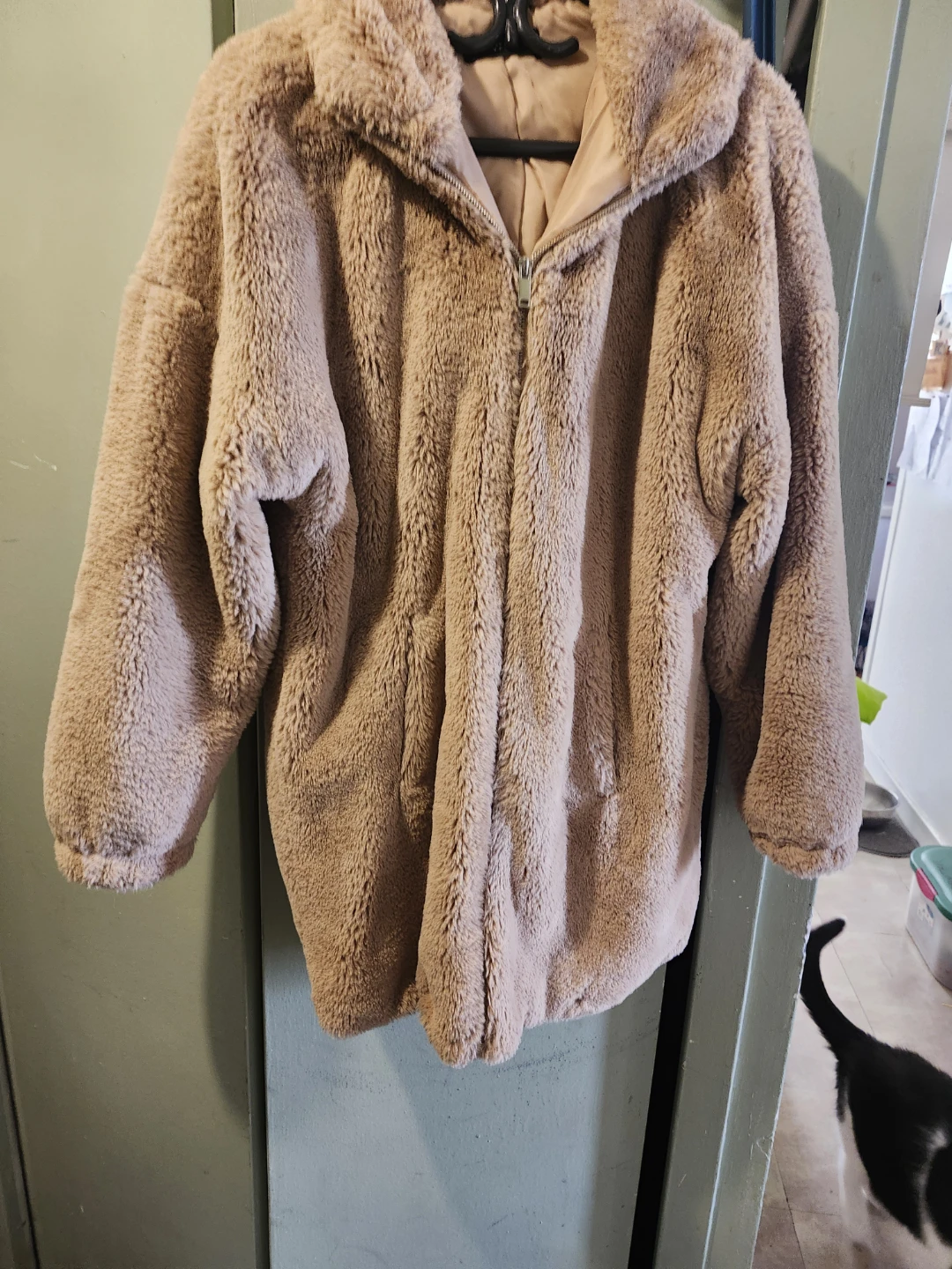 Reserved YFL Faux Fur Teddy Jacket