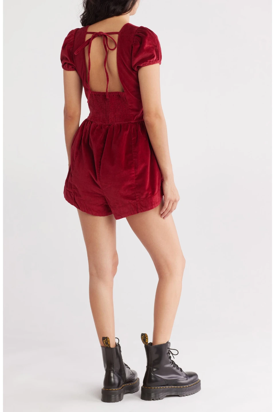 Free People Silver Bells Velvet Romper - photo 3