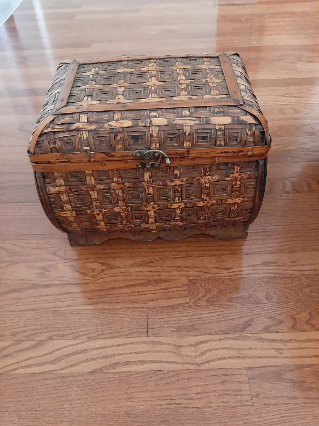Woven Bamboo Storage Chest