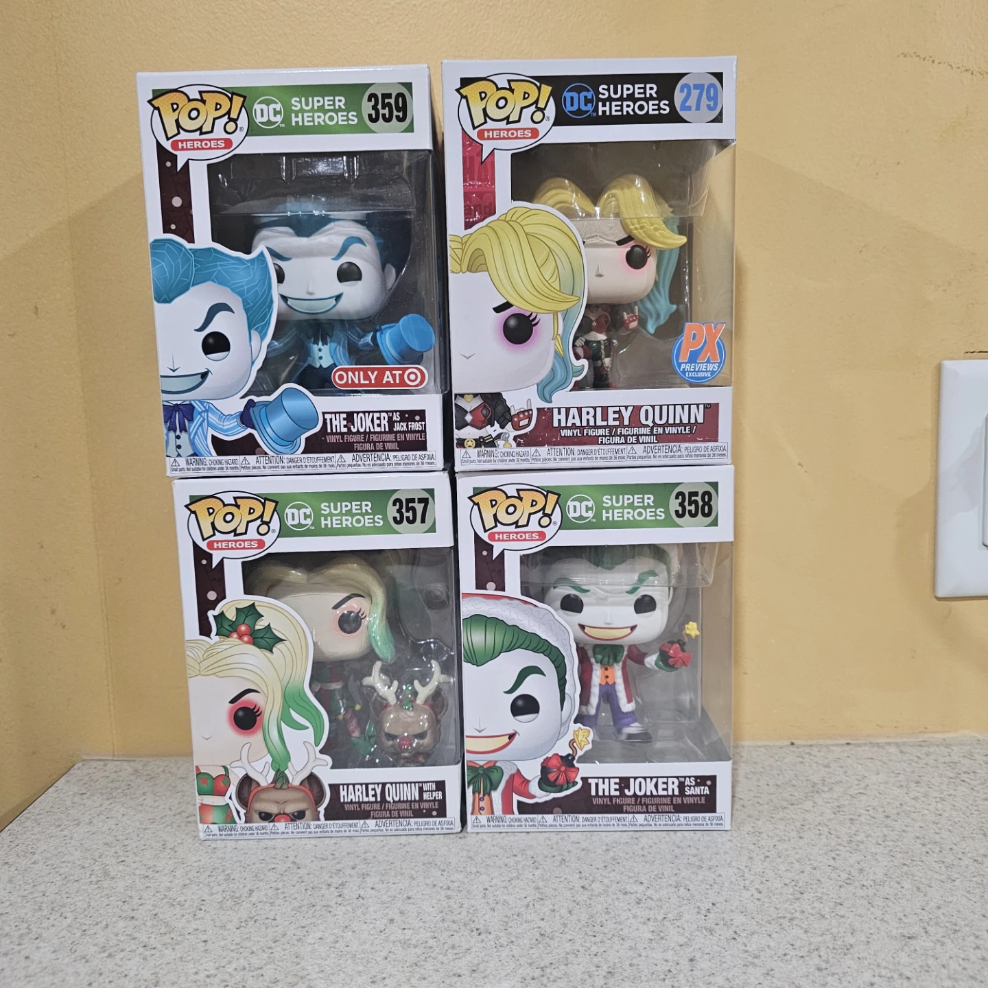 Set of 4 DC Comics Funko Pop Figures