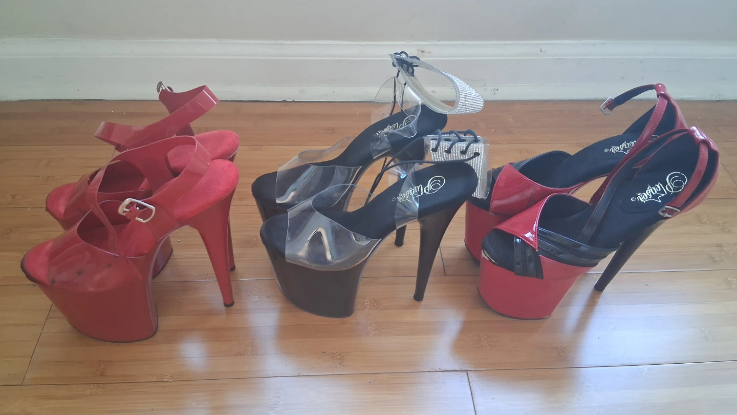 Pleaser 8 Inch Platform Heels – Size 8 & 9 – Pole Dance Heels - photo 4