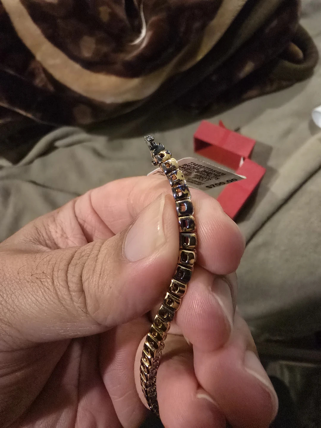 14K Gold 1/2CTTW Round Diamond Line Bracelet - photo 3