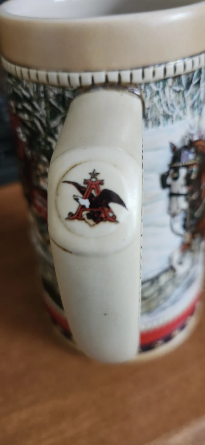 1988 Budweiser Clydesdale Holiday Stein - photo 3