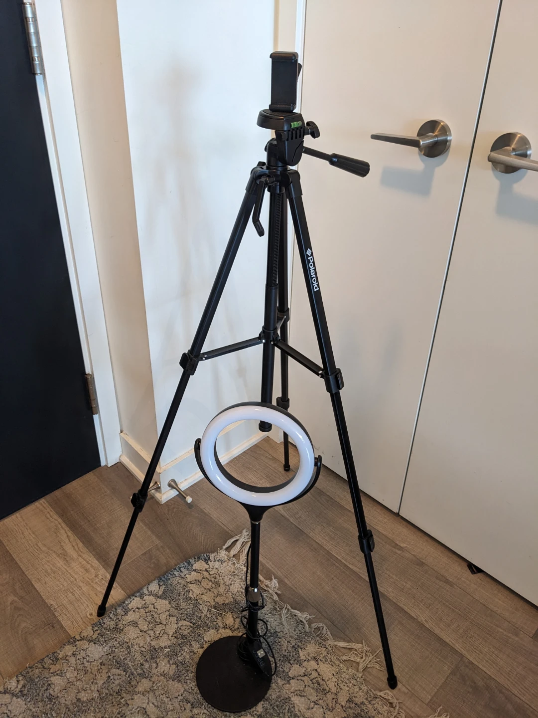 Polaroid Tripod with Ring Light