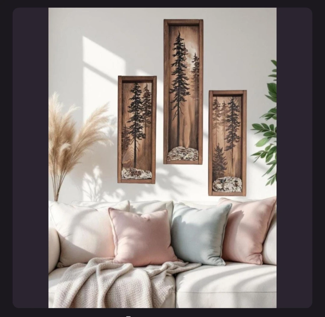 Handmade Wooden Tree Wall Art - photo 2