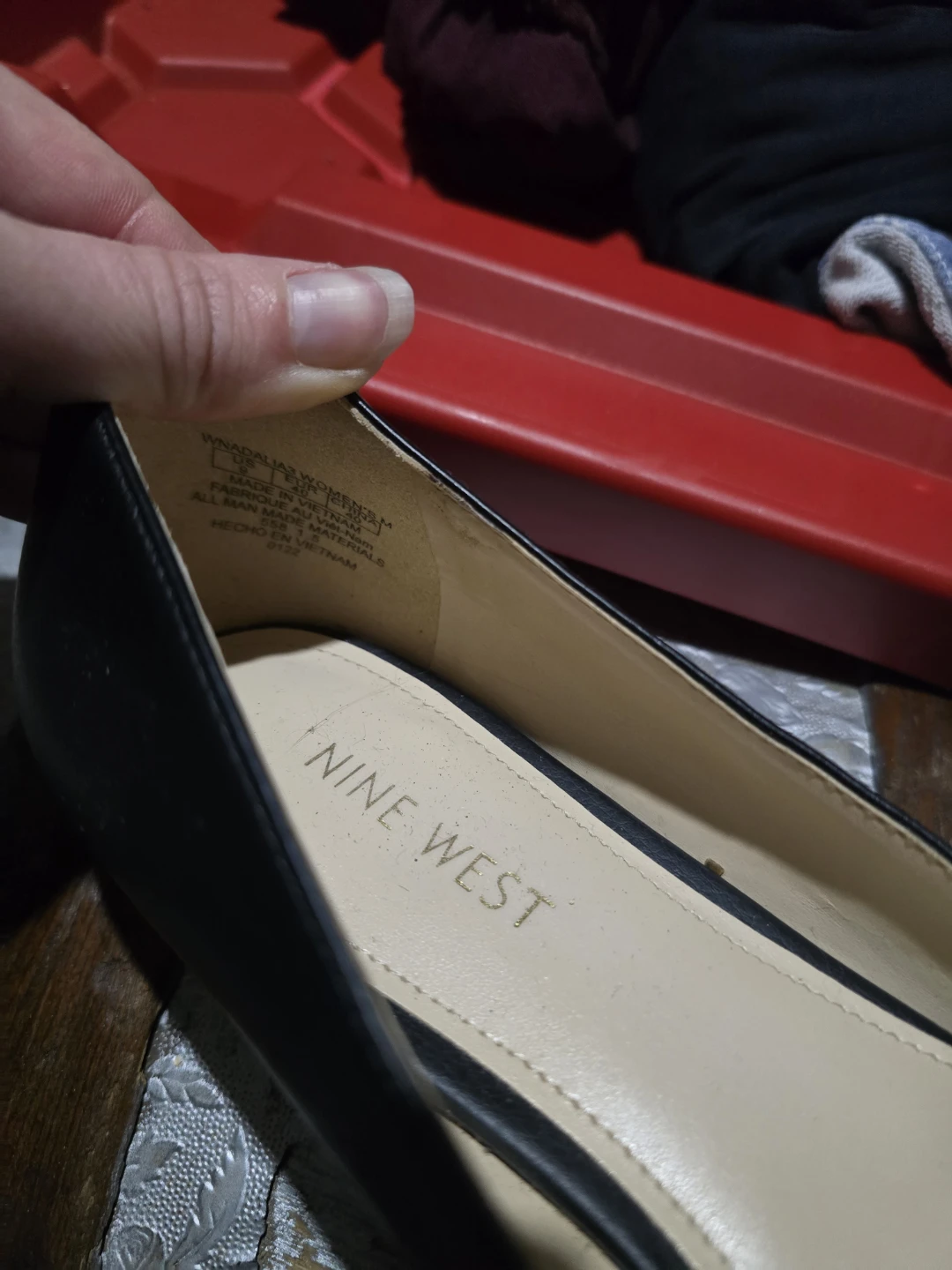 Nine West black leather loafers - photo 3