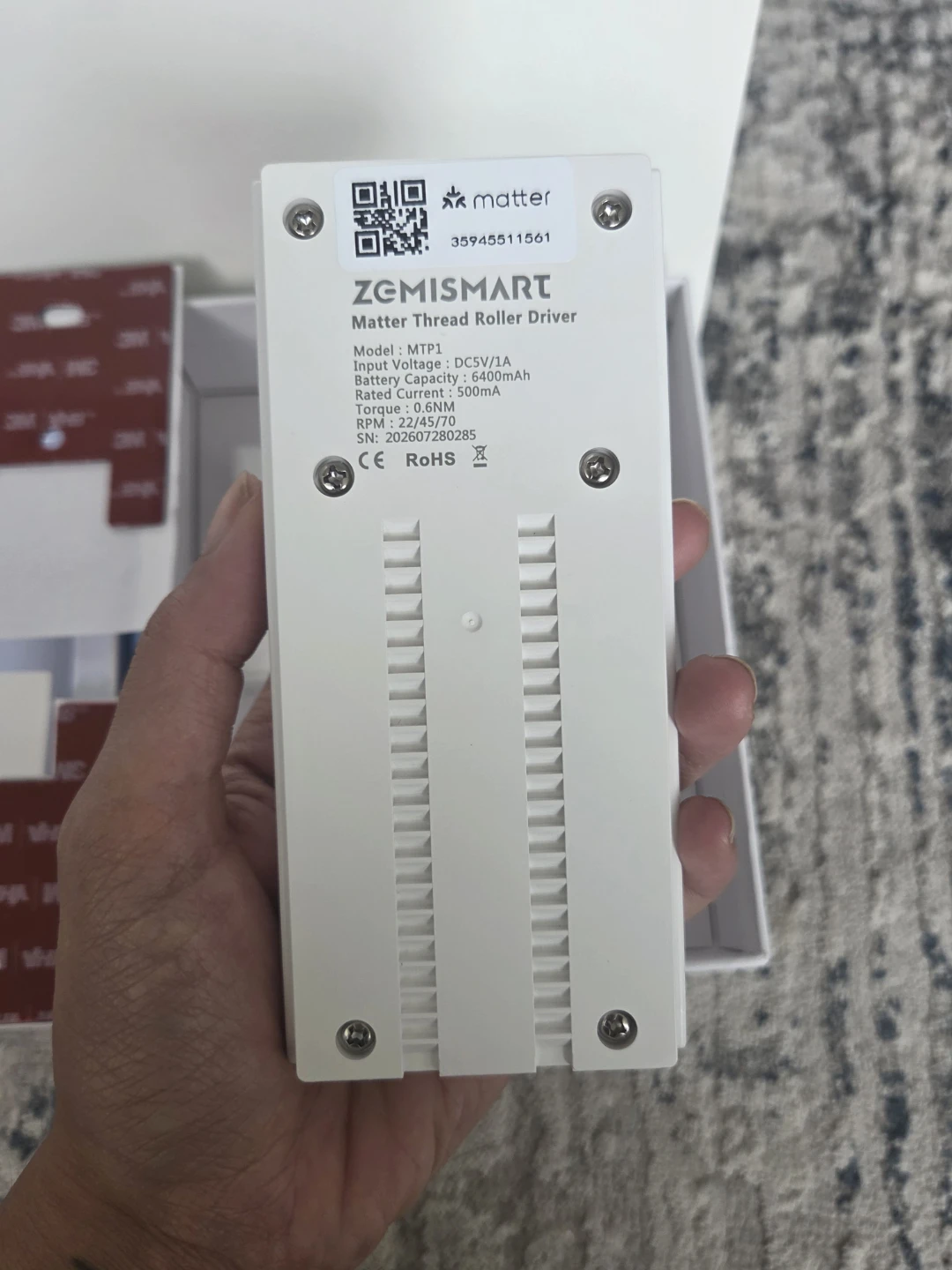 Zemismart Smart Matter Thread Roller Shade Driver - photo 3