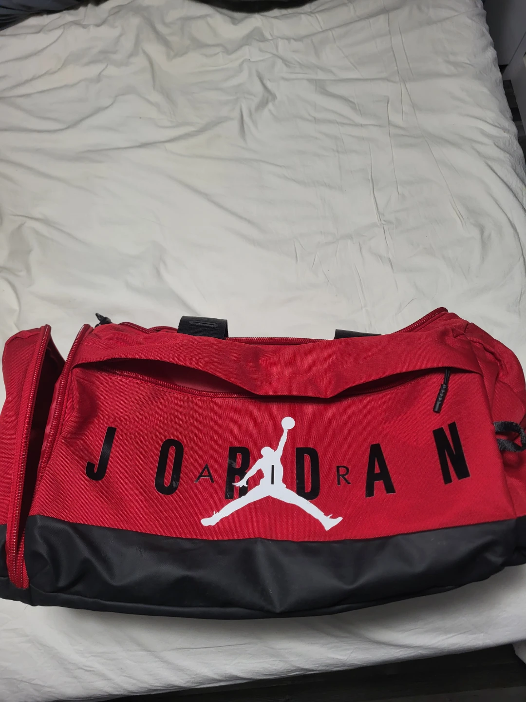 Jordan Red Duffel Bag