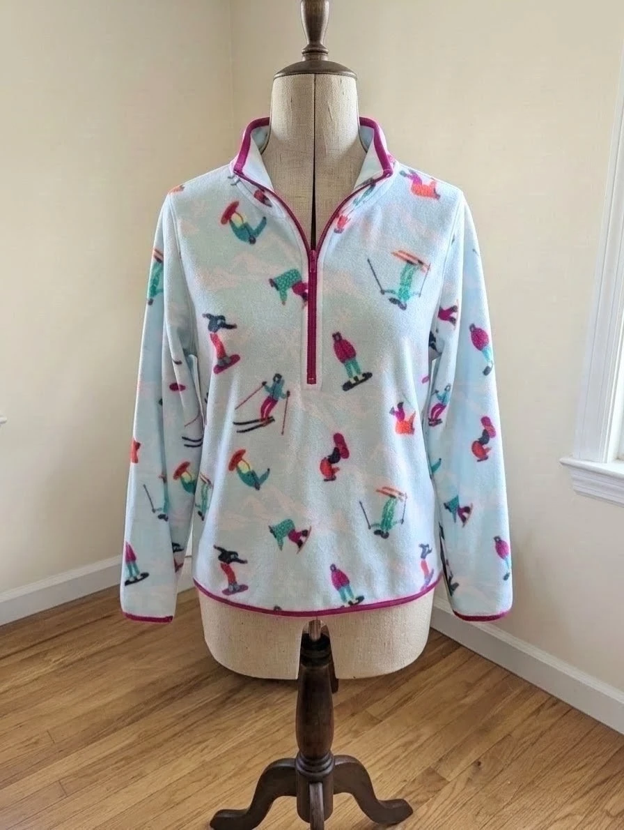 Girls Fleece Ski/Snowboarder Quarter-Zip Pullover
