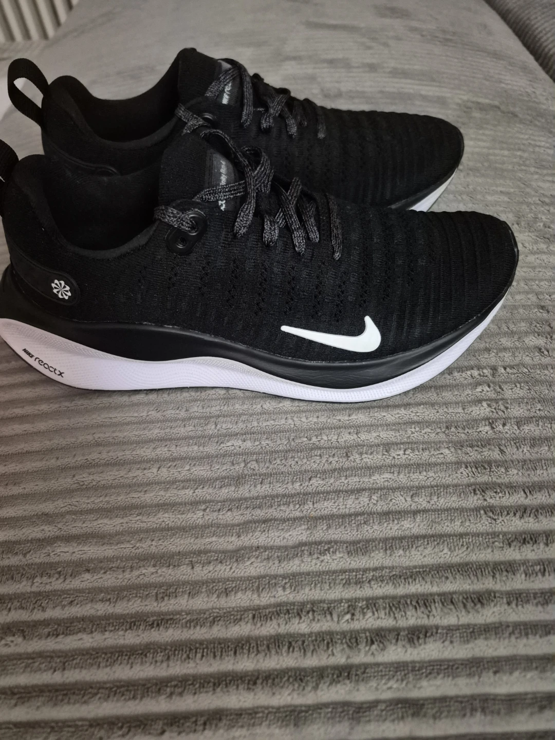 Nike 7.5 ReactX Infinity Run 4 Black Running Shoes - photo 5