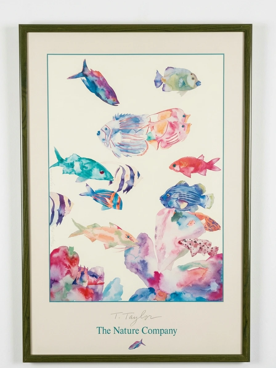 Vintage Tracy Taylor "Traffic Jam" Framed Fine Art Poster