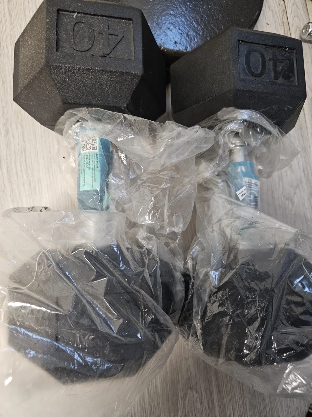 Brand new  40 lb Hex Dumbbells - photo 2