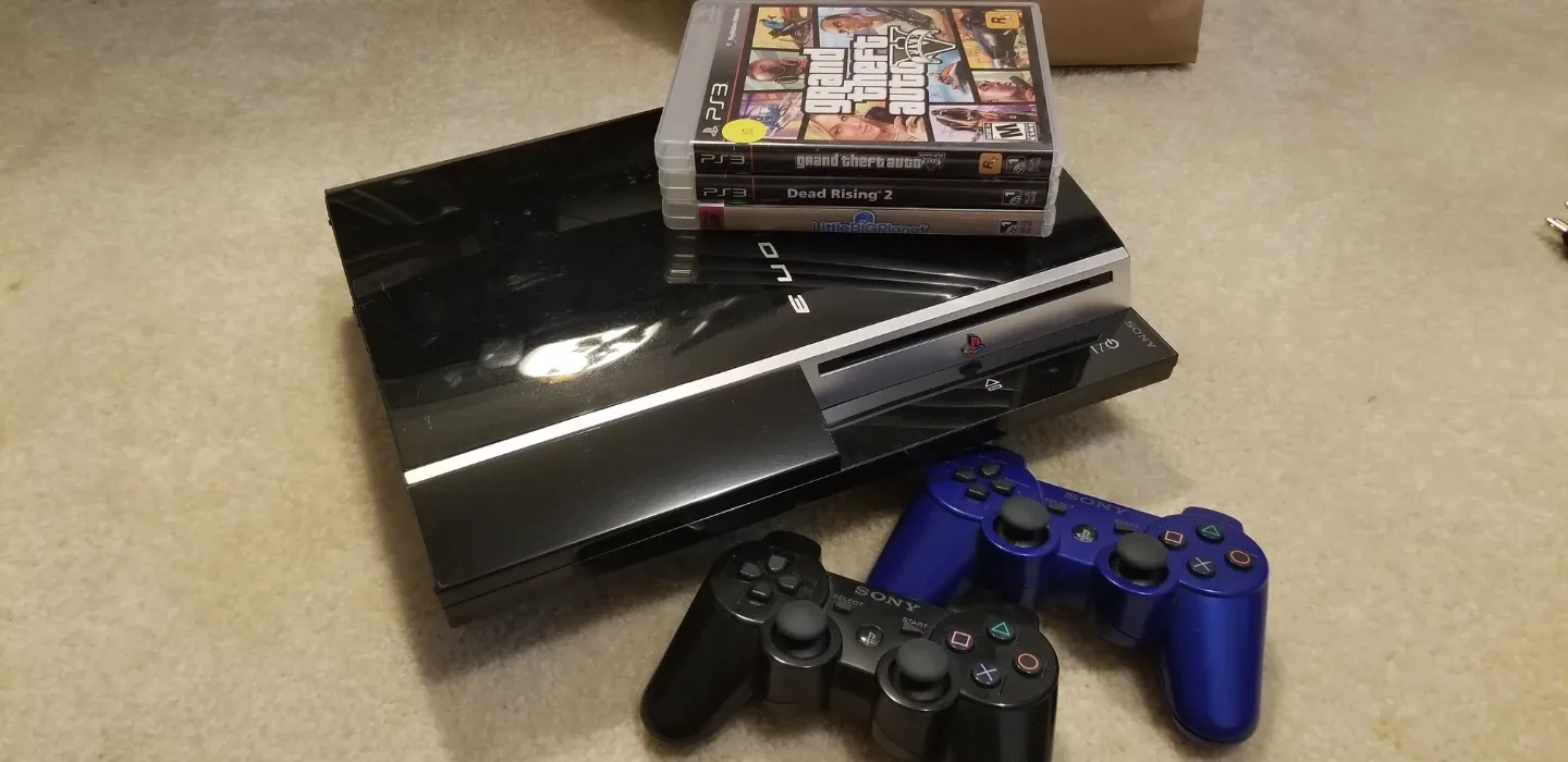 Sony PlayStation 3 Console Bundle with Games and Controllers
