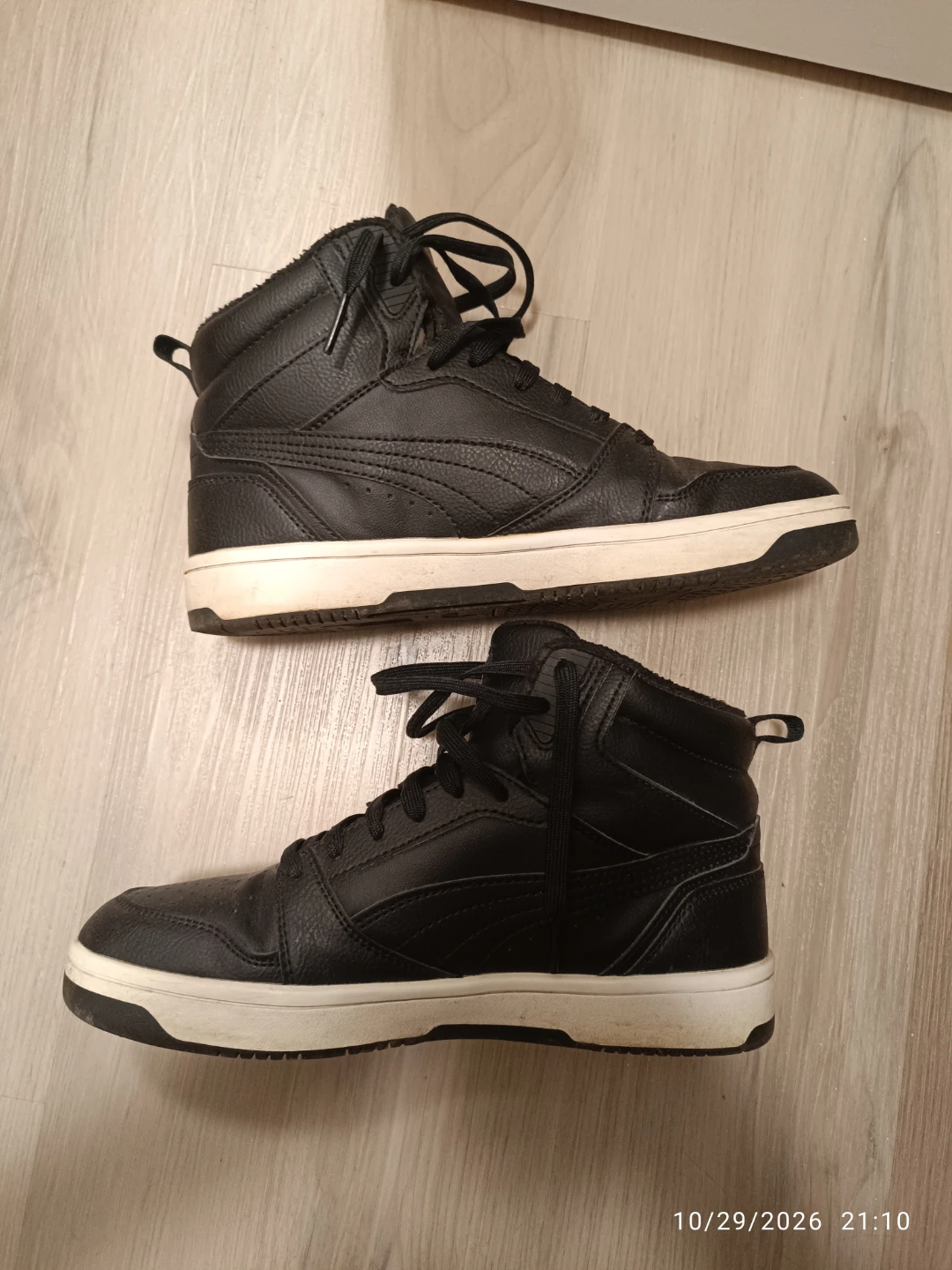 Puma Black High-Top Sneakers Size 6 - photo 2