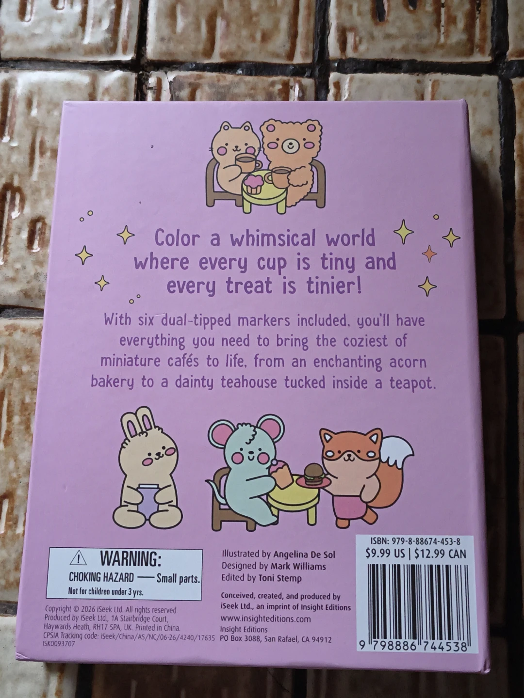 ADORABLE Creative Coloring Cozy Café Book with Markers - photo 2