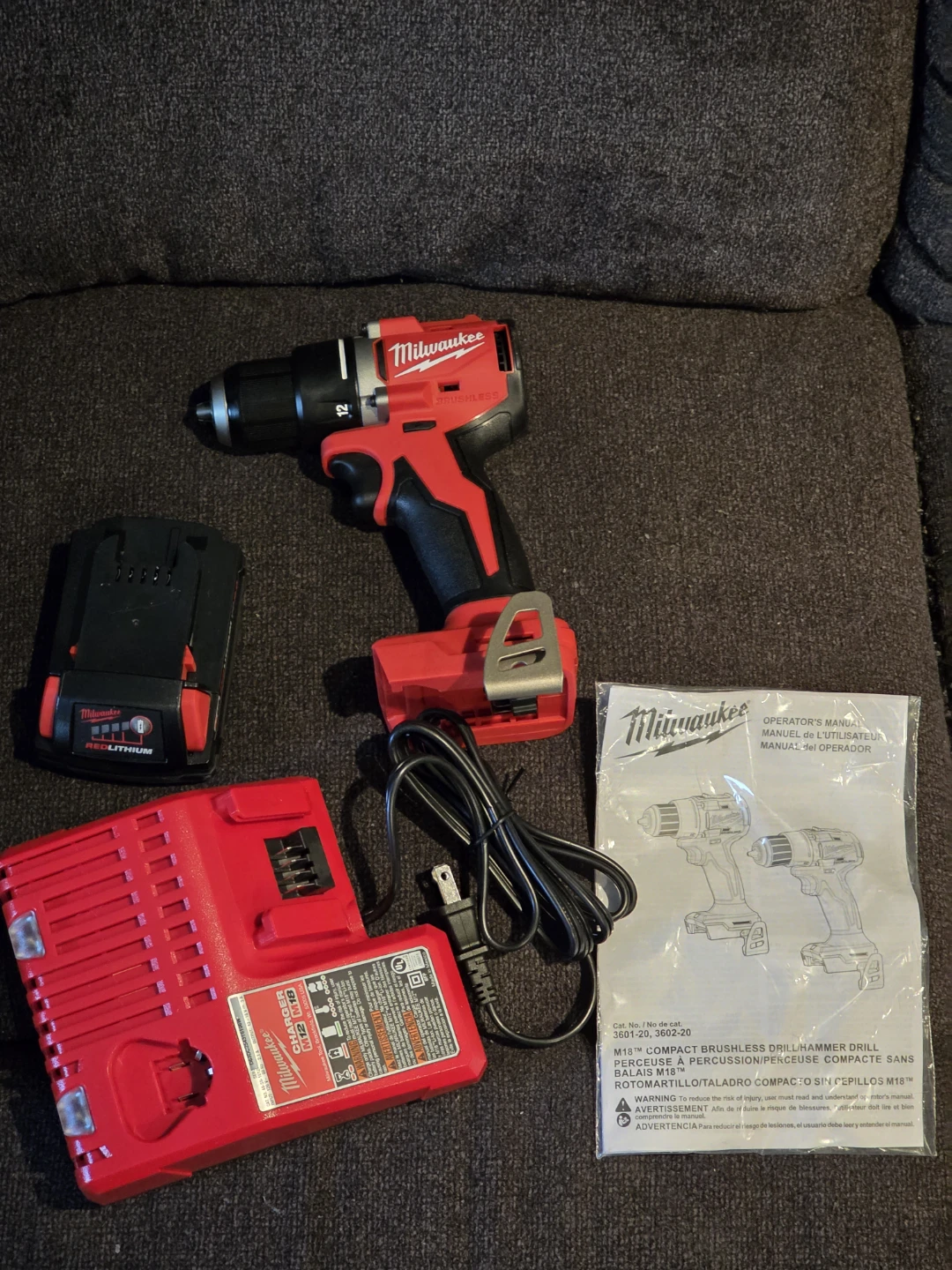 Milwaukee M18 Compact Brushless Drill/Driver Kit - photo 2