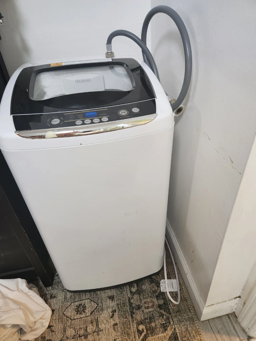 Black decker fully automatic washing machine dryer