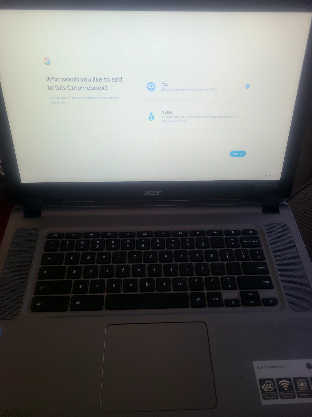 Acer Chromebook 15
