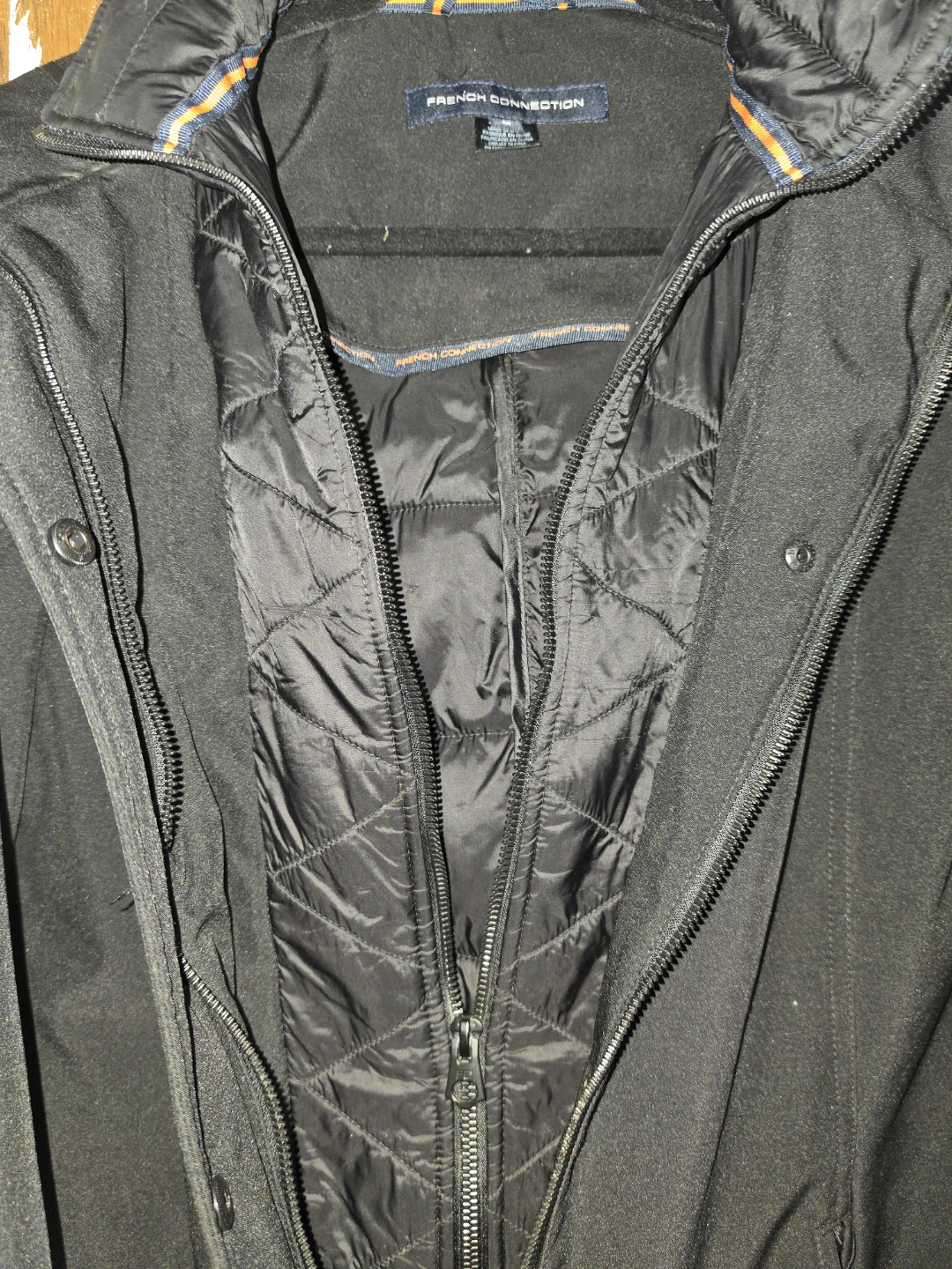 French Connection black winter coat - photo 3