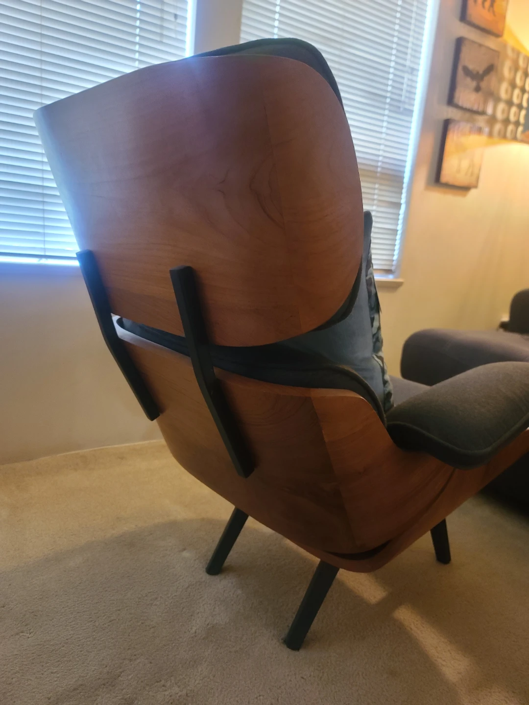 Replica Eames chair and footstool - photo 4