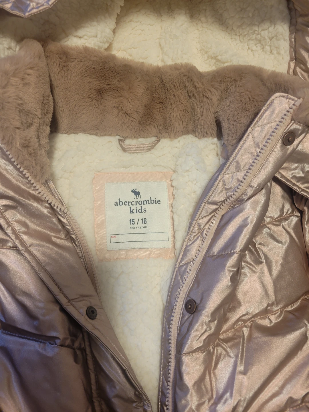 Abercrombie Kids Metallic Puffer Jacket - photo 2