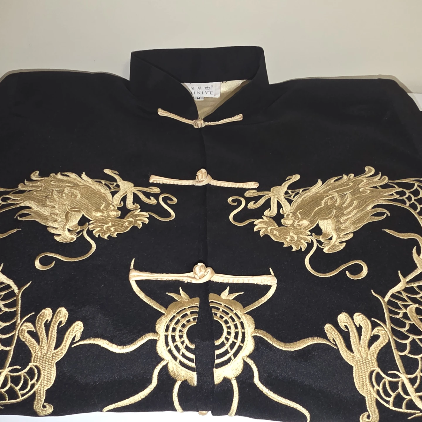 Miniye Black Dragon Embroidered Jacket