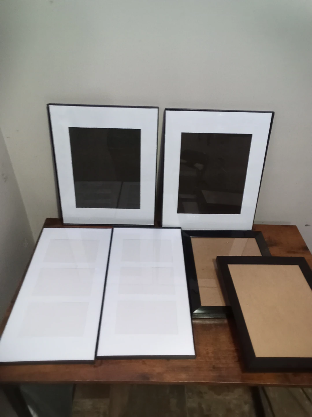 Set of 5 Black Picture Frames
