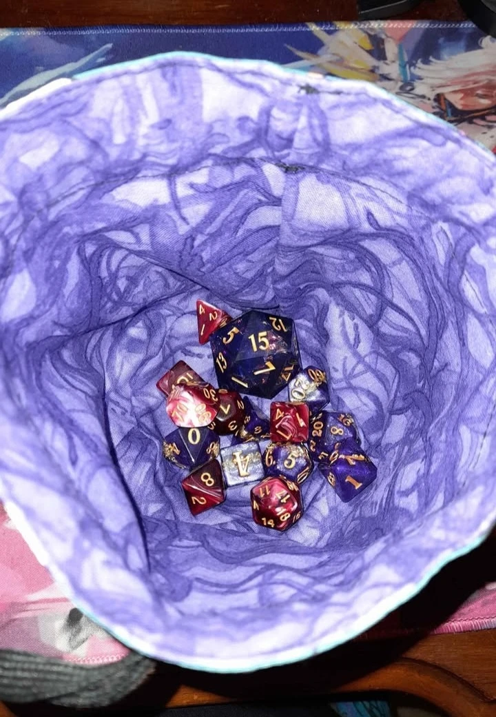 Handmade Nightmare Before Christmas Dice Bag Set - photo 3