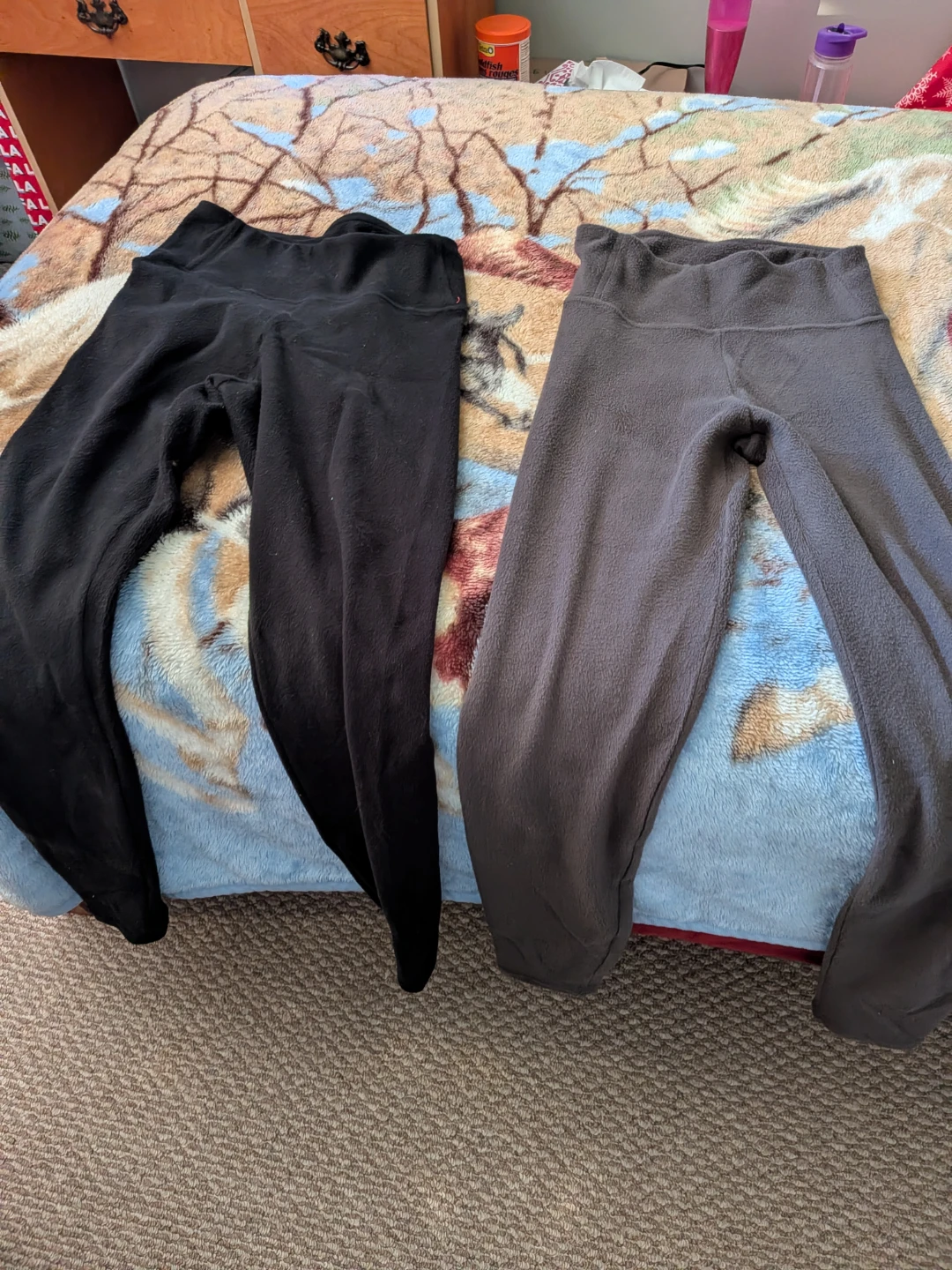 Two pairs of Ardene fleece-lined leggings AS IS