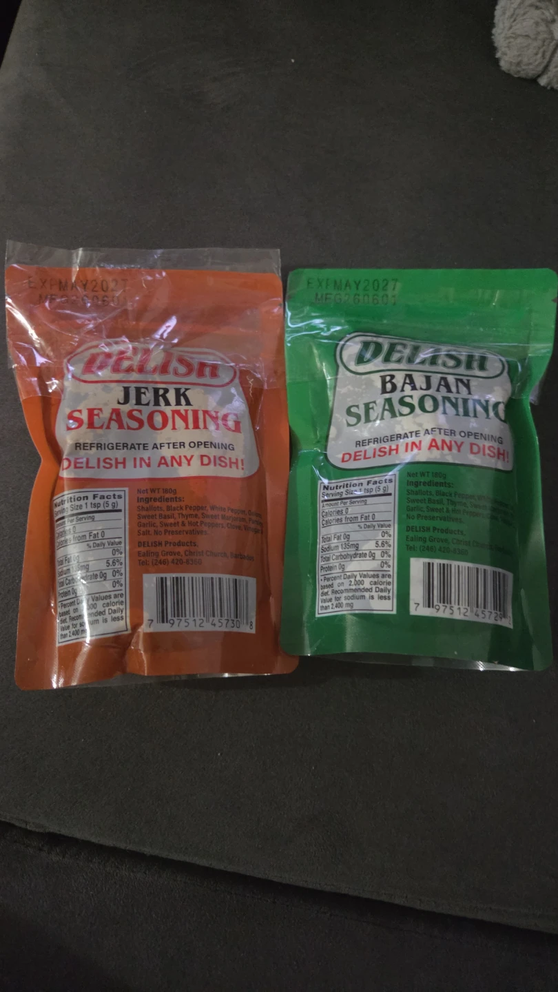 Delish Jerk and Bajan Seasoning Pack