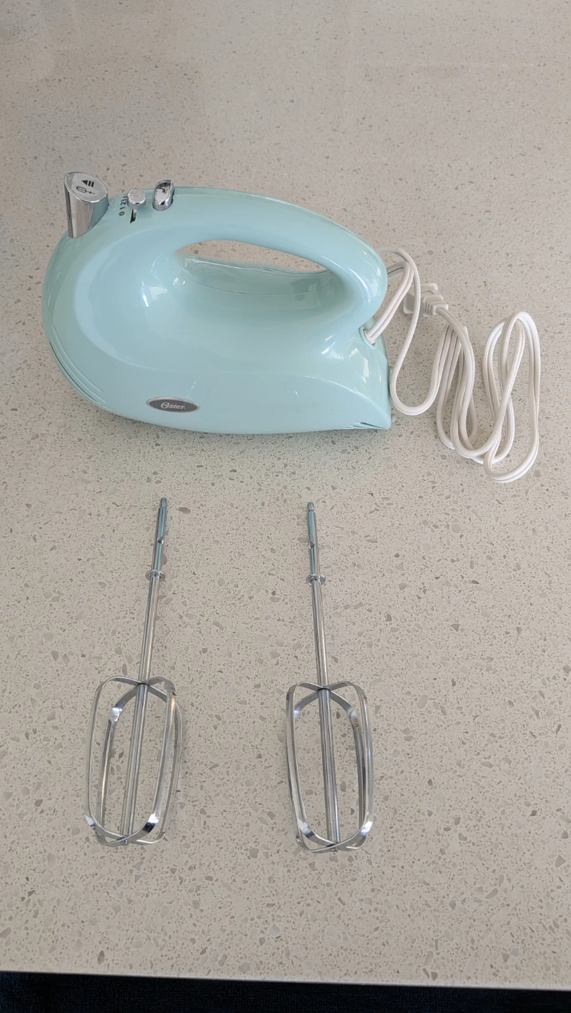 Oster 5-Speed Hand Mixer (Retro Mint Green) - Open Box