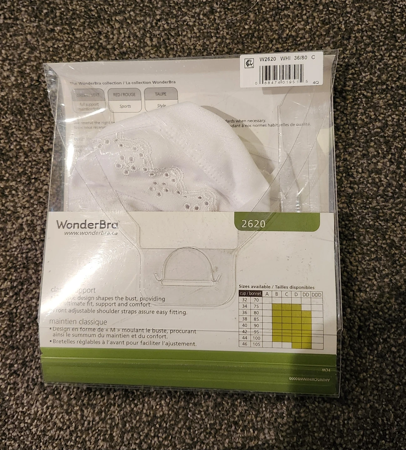 WonderBra Wireless Classic Support Bra White - photo 2
