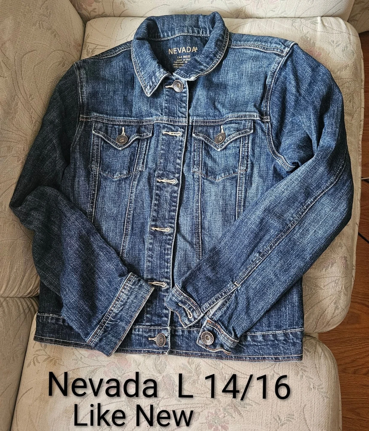 Kids Nevada Jean Jacket Size L 14/16