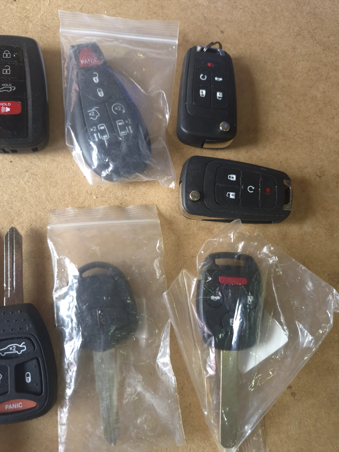 Collection of Assorted Automotive Key Fobs