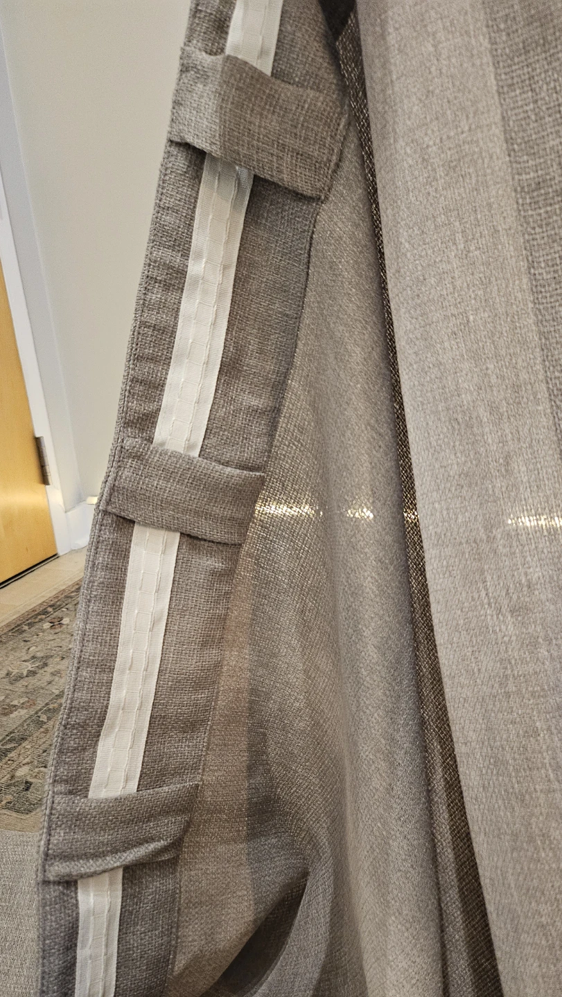 Sheer curtain panels