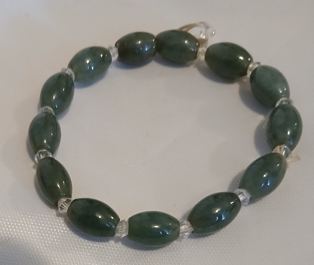 Green Jade Bead Bracelet